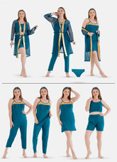 بيجامة صيفى 9 قطـــــــع كود 6003